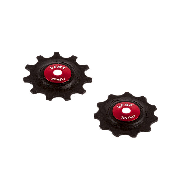 CEMA Roues de dérailleur PVC 9/10/11V acier inoxydable-céramique noir