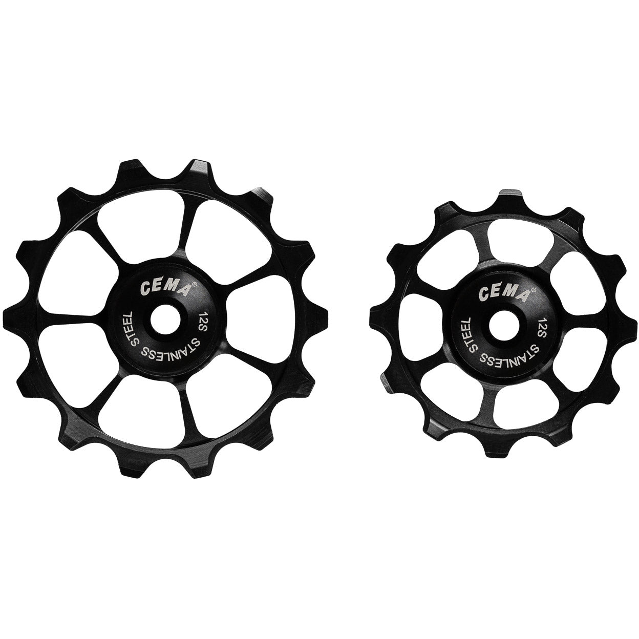 CEMA - CEMA derailleurwieltjes rvs sram axs +xplr 12v zwart