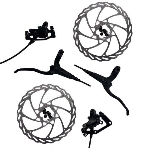 Dr - Dr Hyo schijfrem-set v+a compleet +160mm 6-gaats schijven