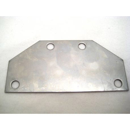 Gazelle - adapter plaatje tbv drager(achterlicht 80mm) rvs