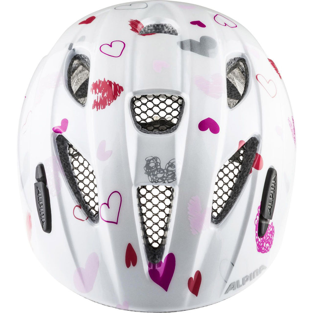 Alpina sports kinderhelm ximo white hearts 45-49 glans