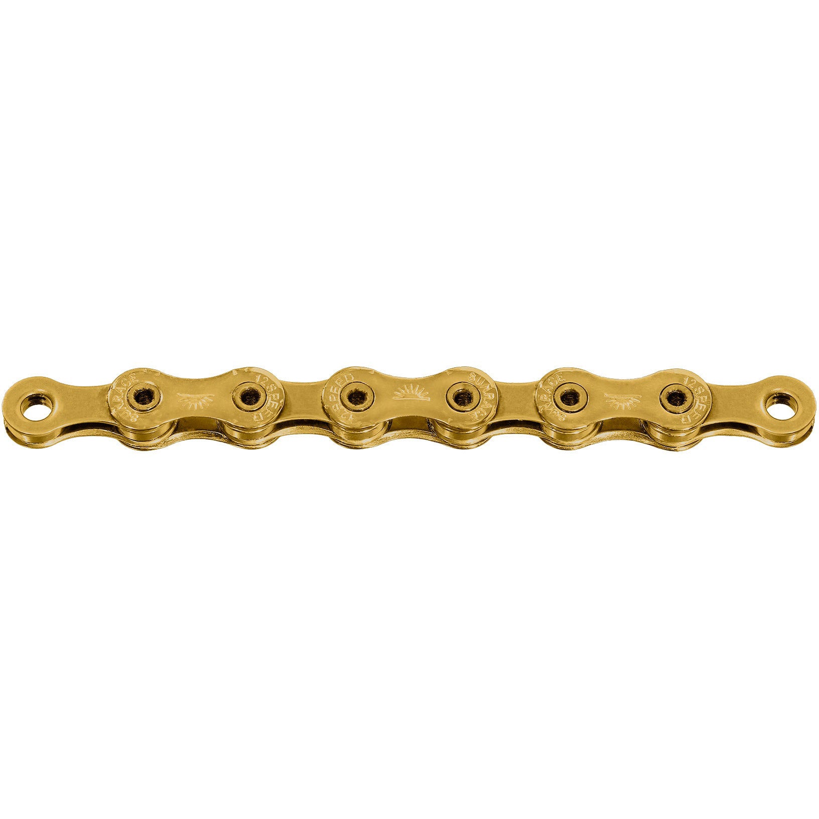 SunRace - ketting ti-nitride 126l 12v goud cn12z
