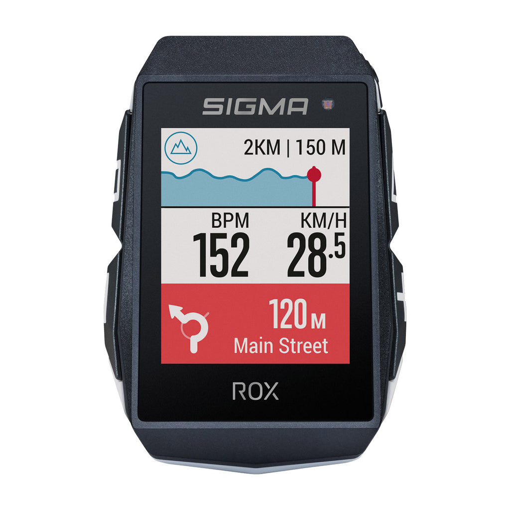 Sigma ROX 11.1 EVO GPS SW / White Standard Direering Standard + USB-C Câble de chargement