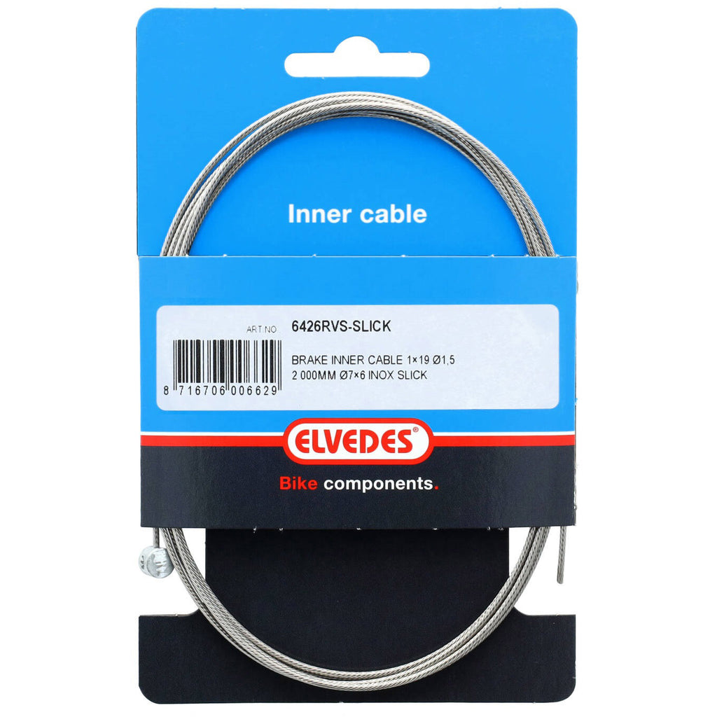Elvedes cable systems bv elvedes rem binnenkabel 2000mm rvs slick �1,5mm t-nippel