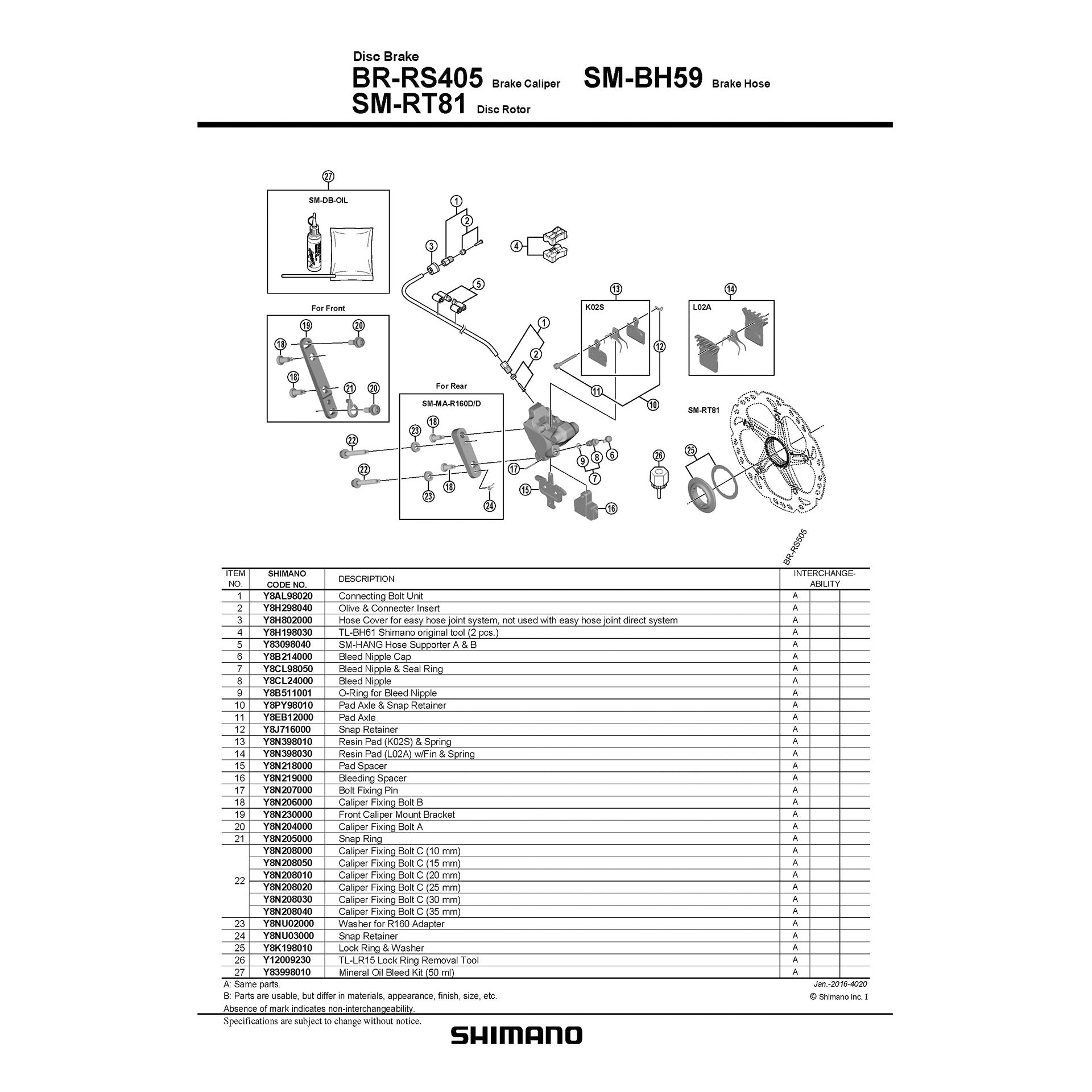 Shimano - centerlock sm-rt81 sluitring lock ring & washer