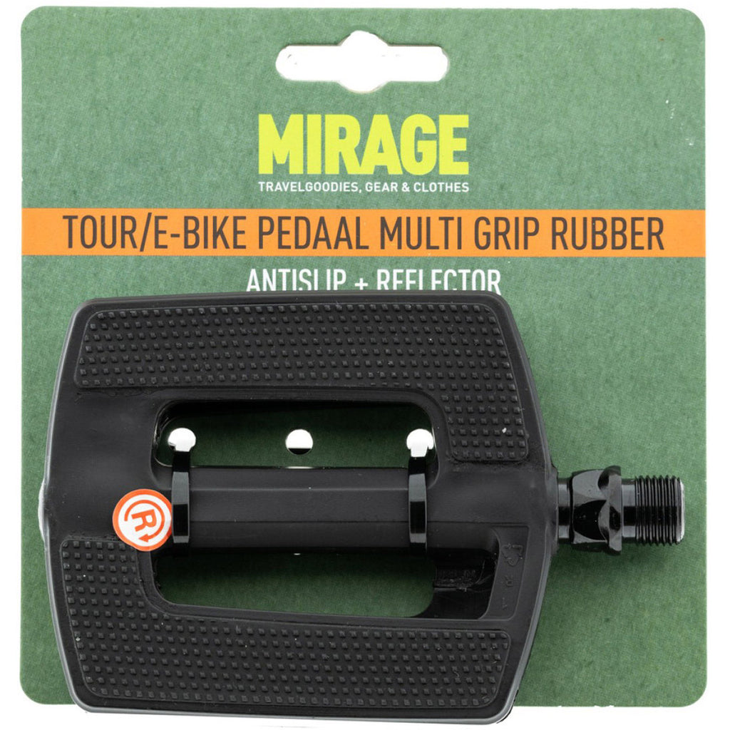 Mirage - pedalen tour/ebike multigrip kunststof/rubber zwart
