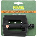 Mirage - pedalen tour/ebike multigrip kunststof/rubber zwart