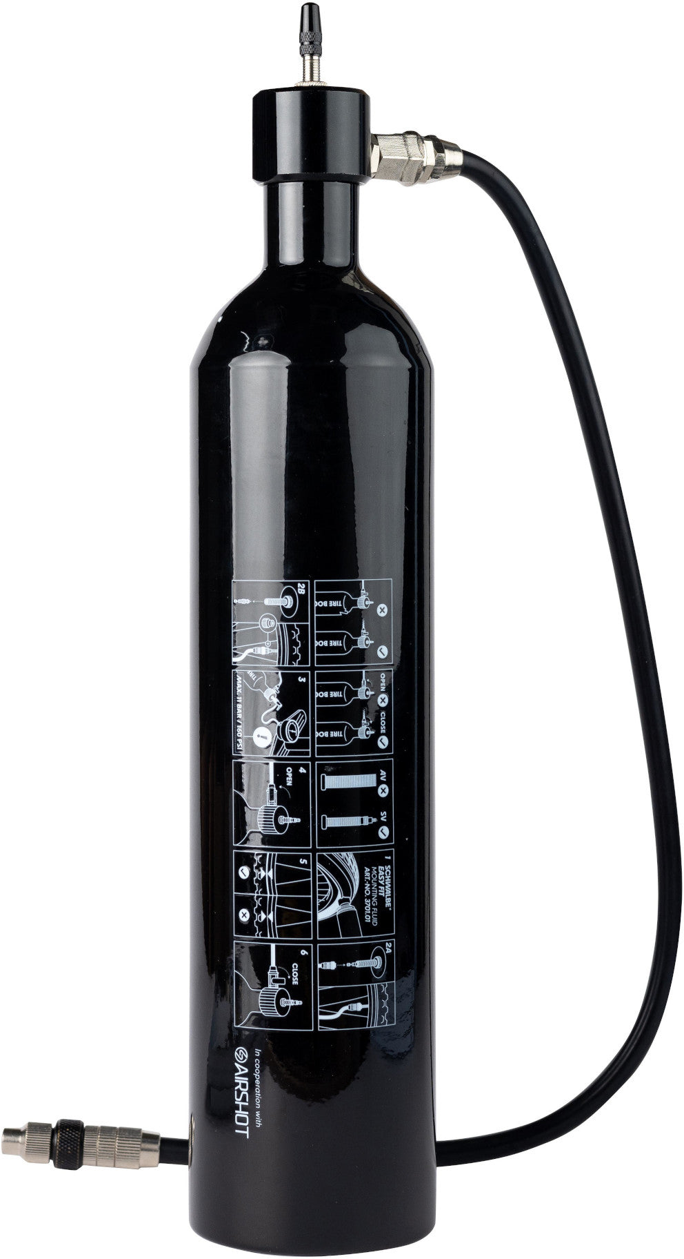 Schwalbe - pomp tubeless banden tire booster 11bar fv