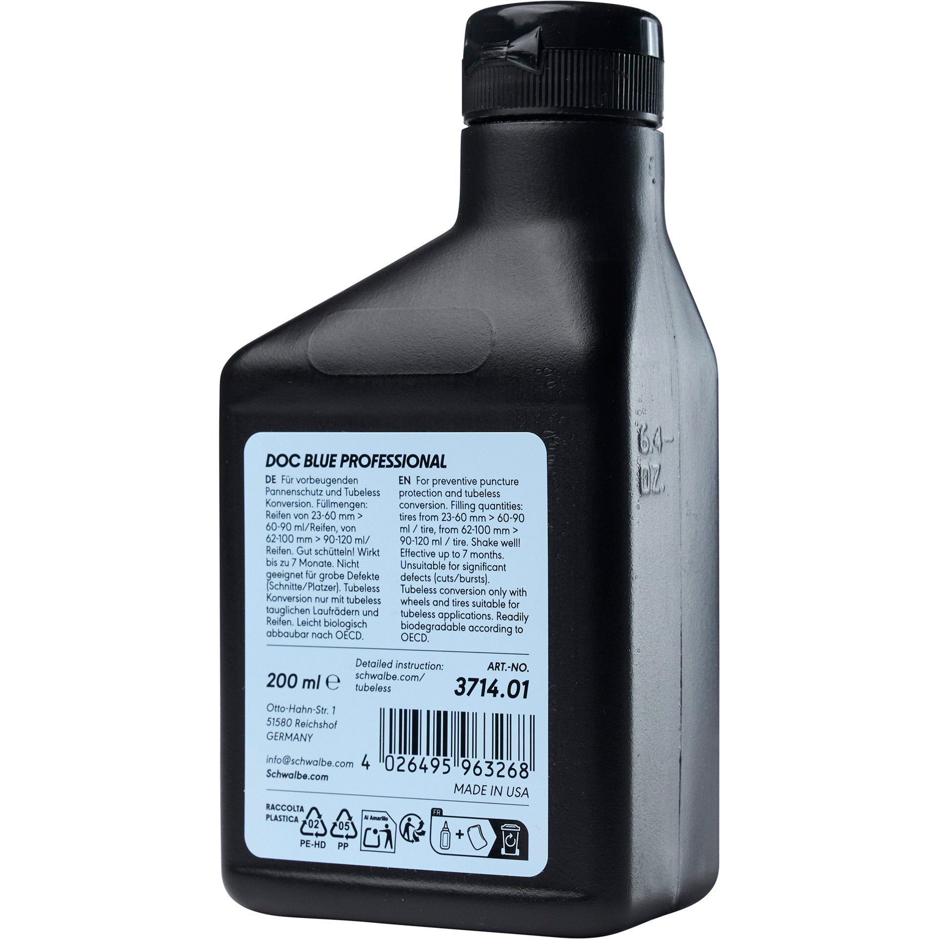 SCHWALBE - SCHWALBE schlauchdichtmittel "doc blue" dichtm. docblue 200 ml