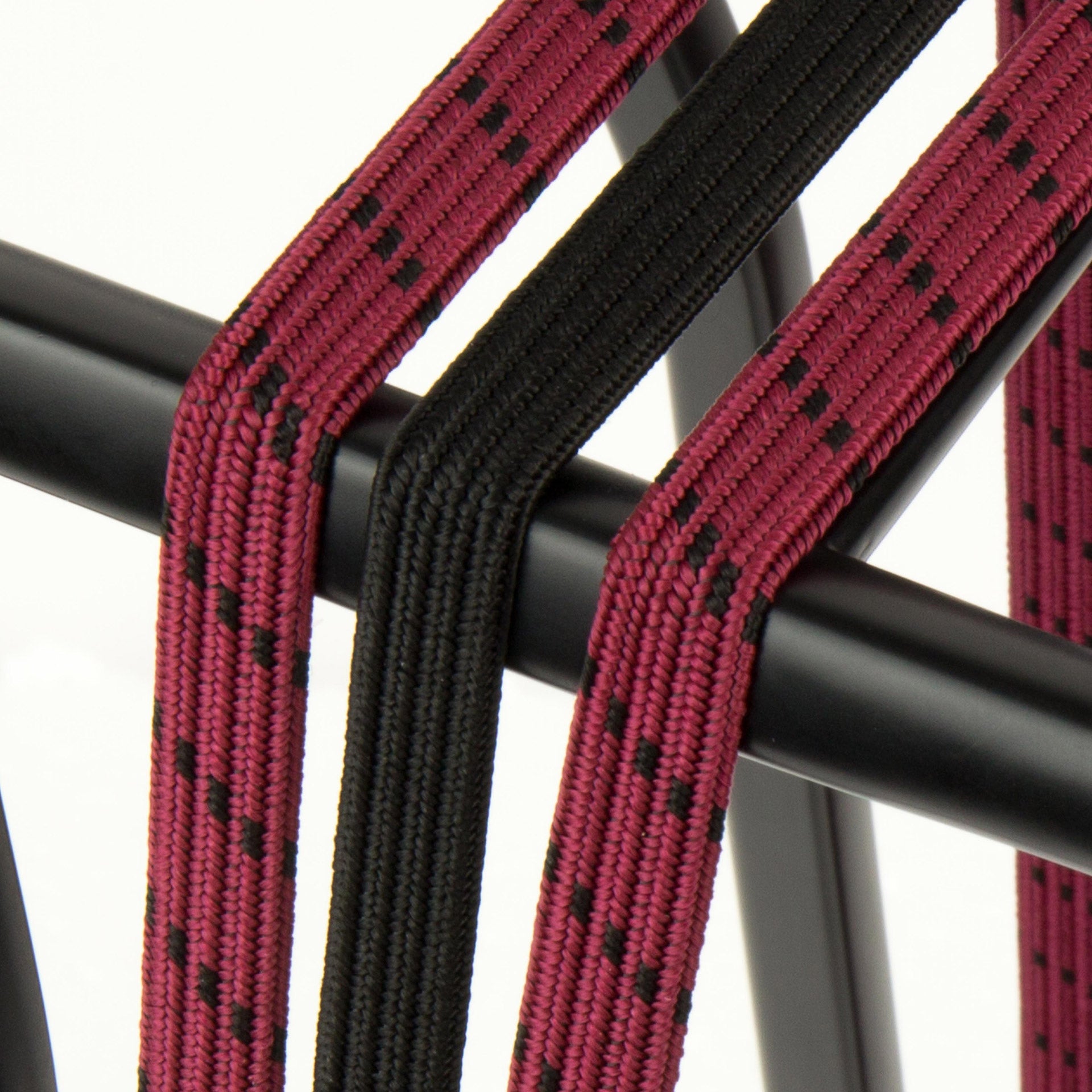 Widek - triobinder eye met haak 3x12mm zwart/bordeaux