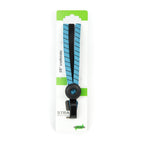 Widek triobinder eye met haak 3x12mm zwart babyblauw
