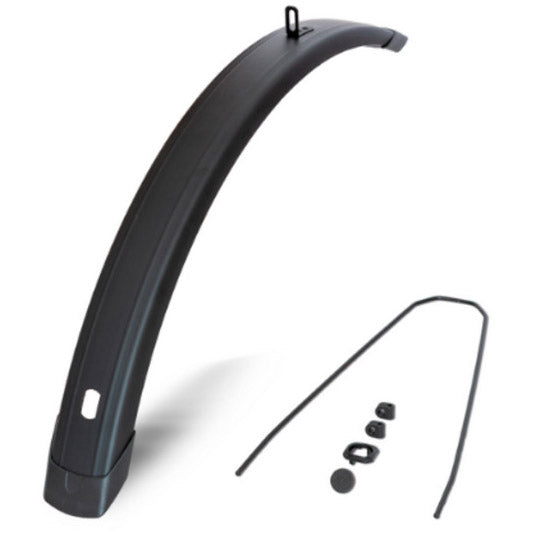 Eurofender - Eurofender voorspatbord tempo square 28" 65mm mat zwart
