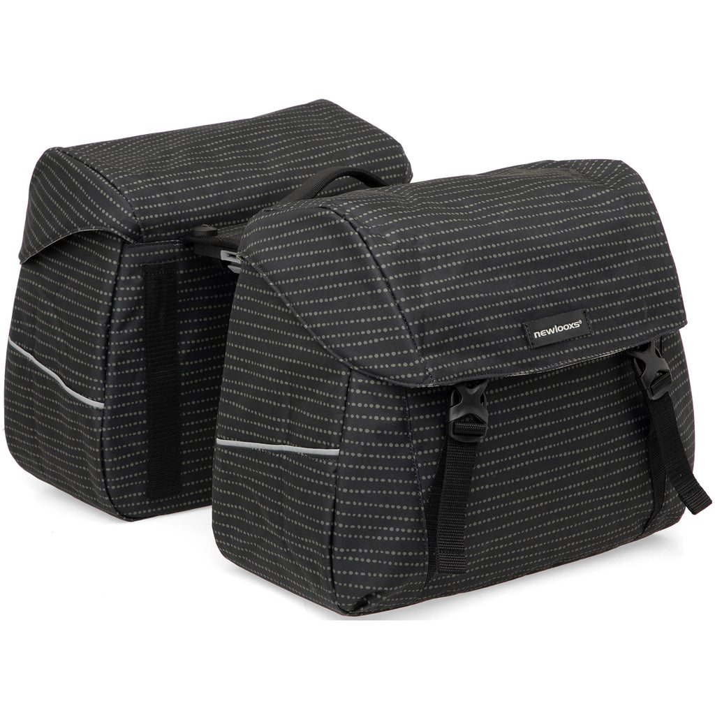 Joli Dubbele Fietstas - MIK Adapter - Waterafstotend - Nomi Black