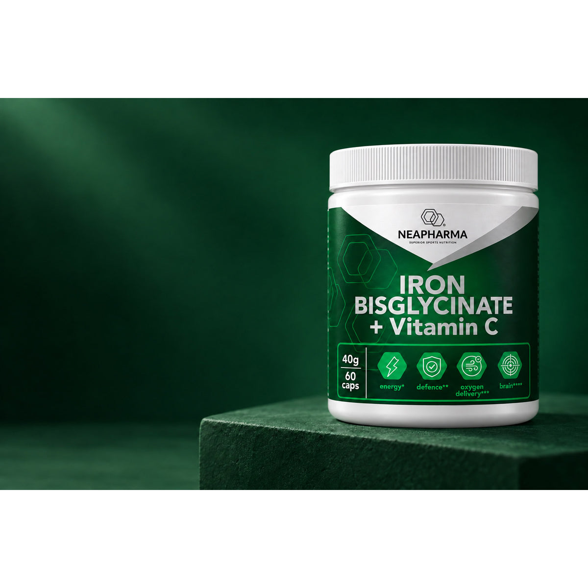 Neapharma - Neapharma capsules ijzer bisglycinaat pot (60st)