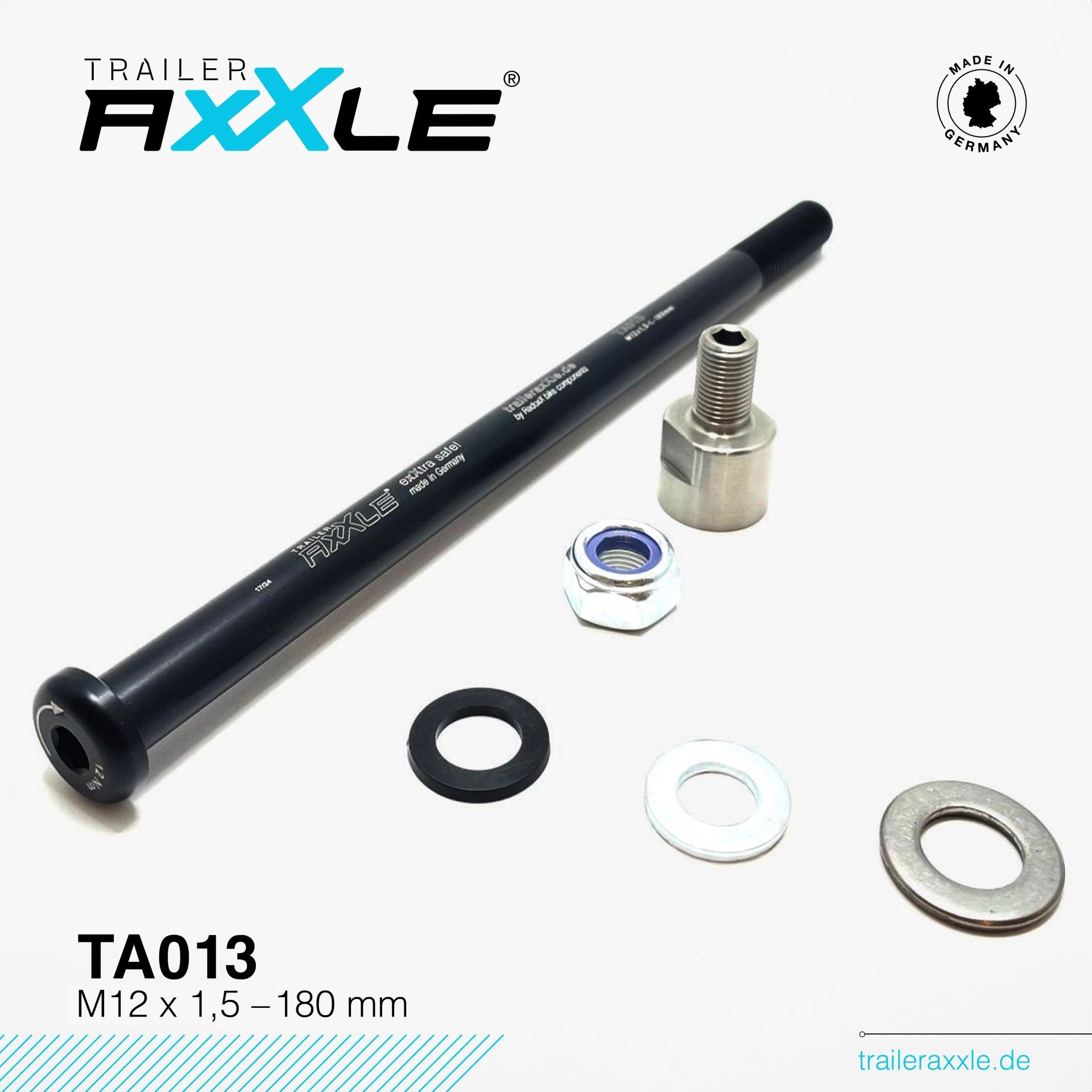 Radoxx steekas voor trailer m12x1,5 180mm