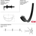 Roland - voorwiel utl2 24" 29-507 36g qr hbqb400 zw/zil
