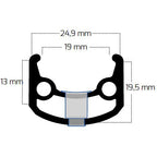 Roland ryde velg sputnik 28 622 36g 14g cnc zwart