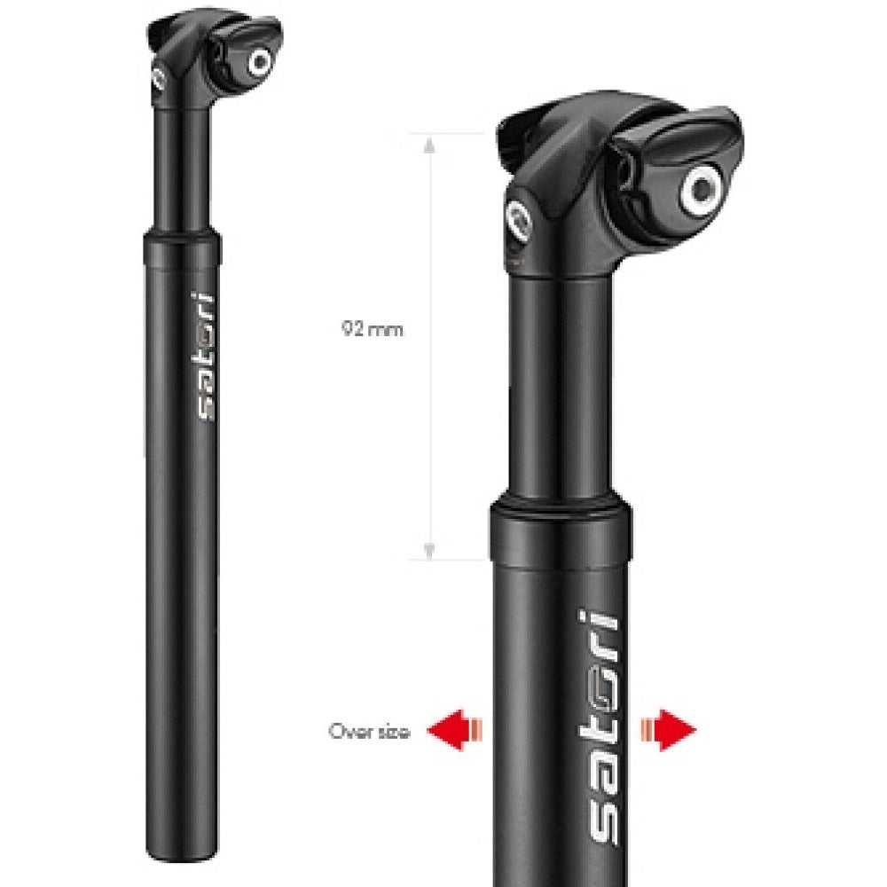 Tige de selle suspendue Satori Elegance LT Ø27,2mm 350mm - noir mat