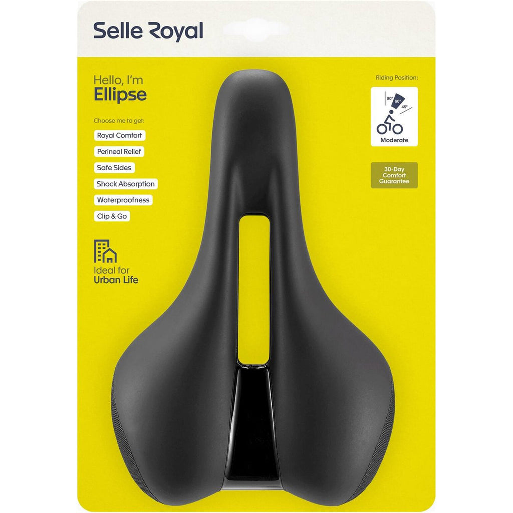 Selle royal zadel ellipse moderate saddle sel.royal ellipse moderate unisex black