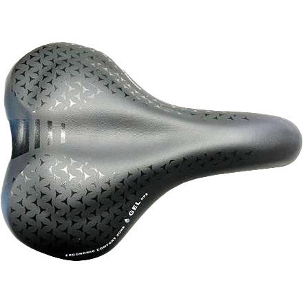 Monte grappa zadel asola 6200 gel plus elastomeer rail zwart