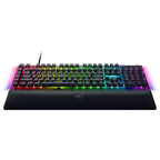 Razer blackwidow v4, gaming toetsenbord (zwart, us lay-out, yellow, rgb leds, doubleshot abs)
