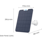 Reolink solar panel 2 (6w) zonnepaneel (wit, usb-c)