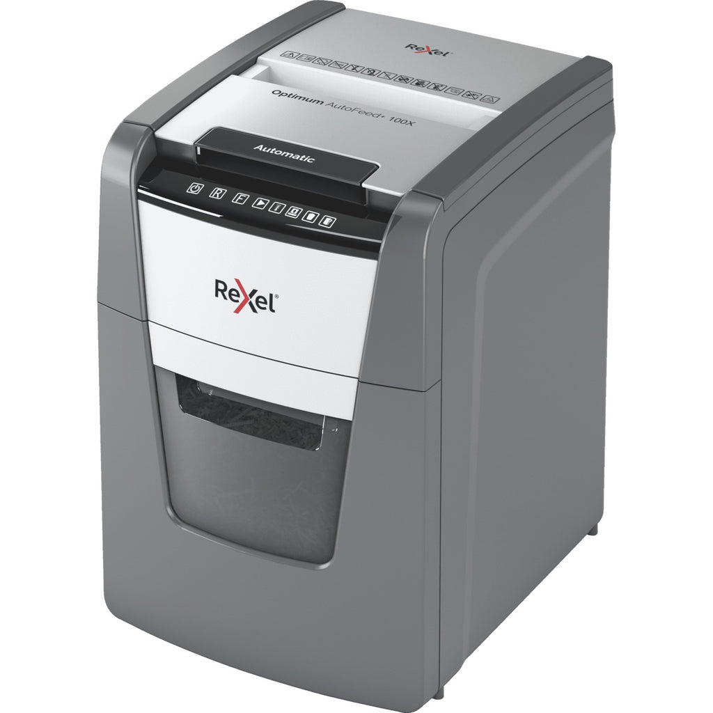 Rexel papiervernietiger 100x grijs