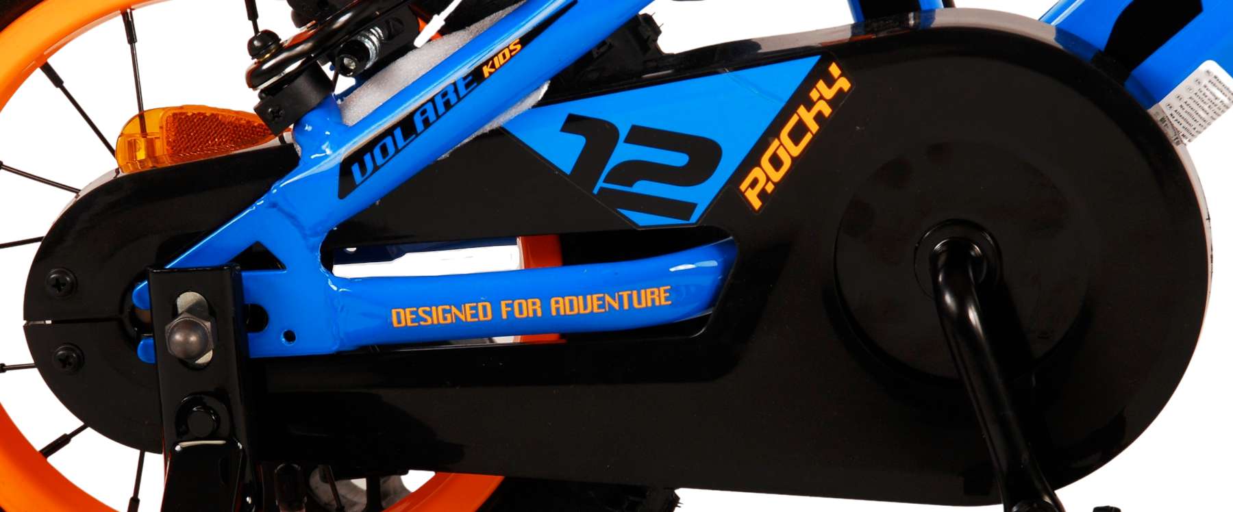 Volare - rocky kinderfiets - jongens - 12 inch - blauw - twee handremmen