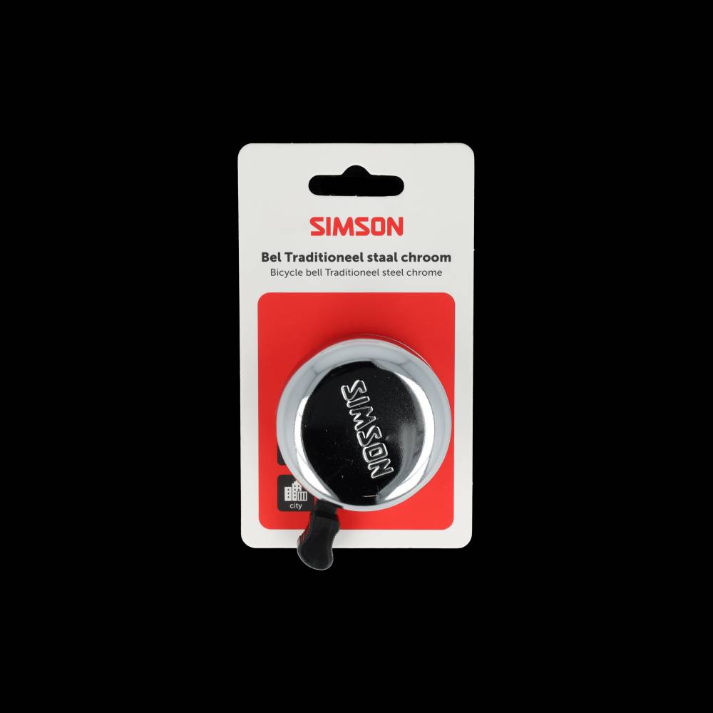 Simson - bel traditioneel chroom staal