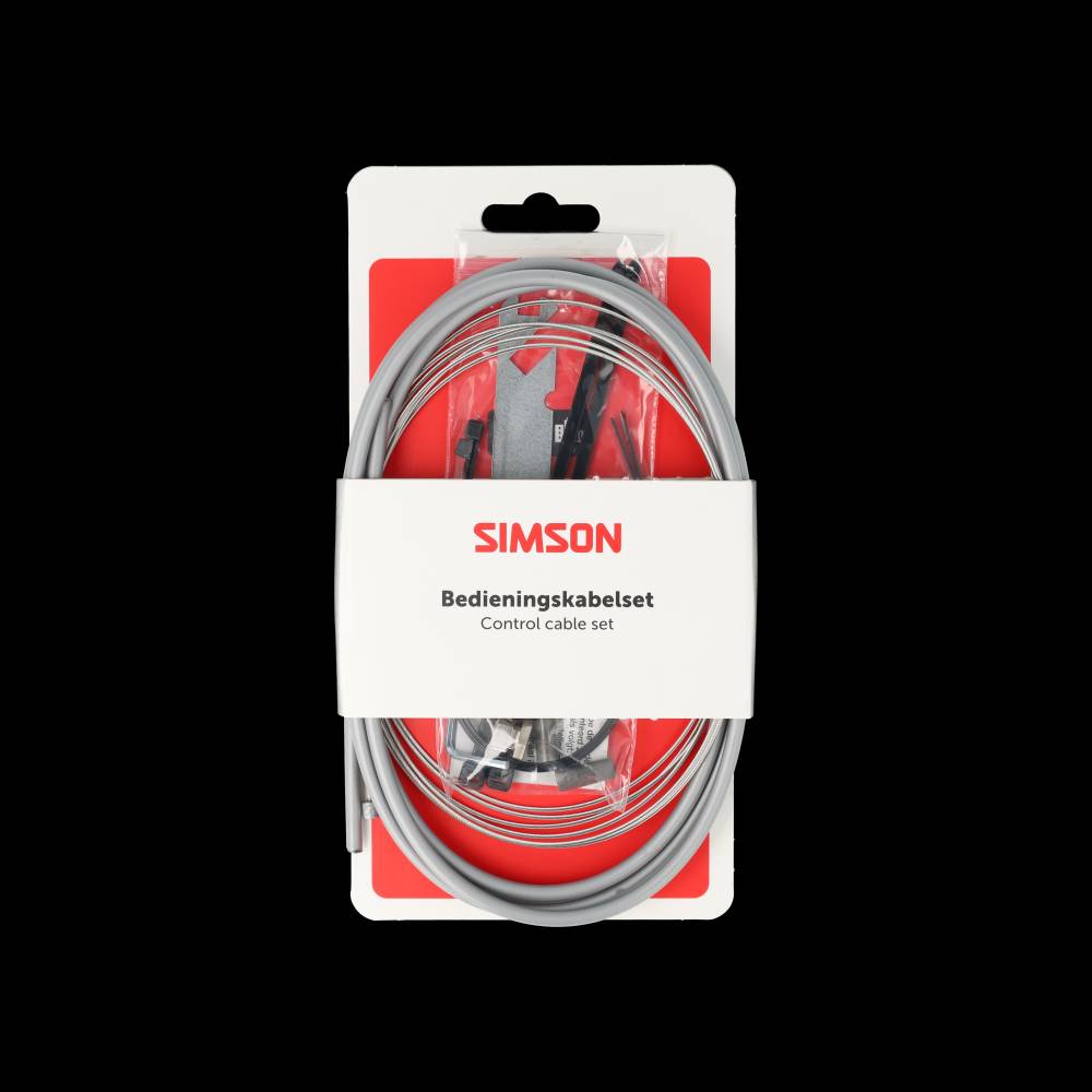Simson - Versnellingskabelset nexus 4/7/8 rvs - grijs