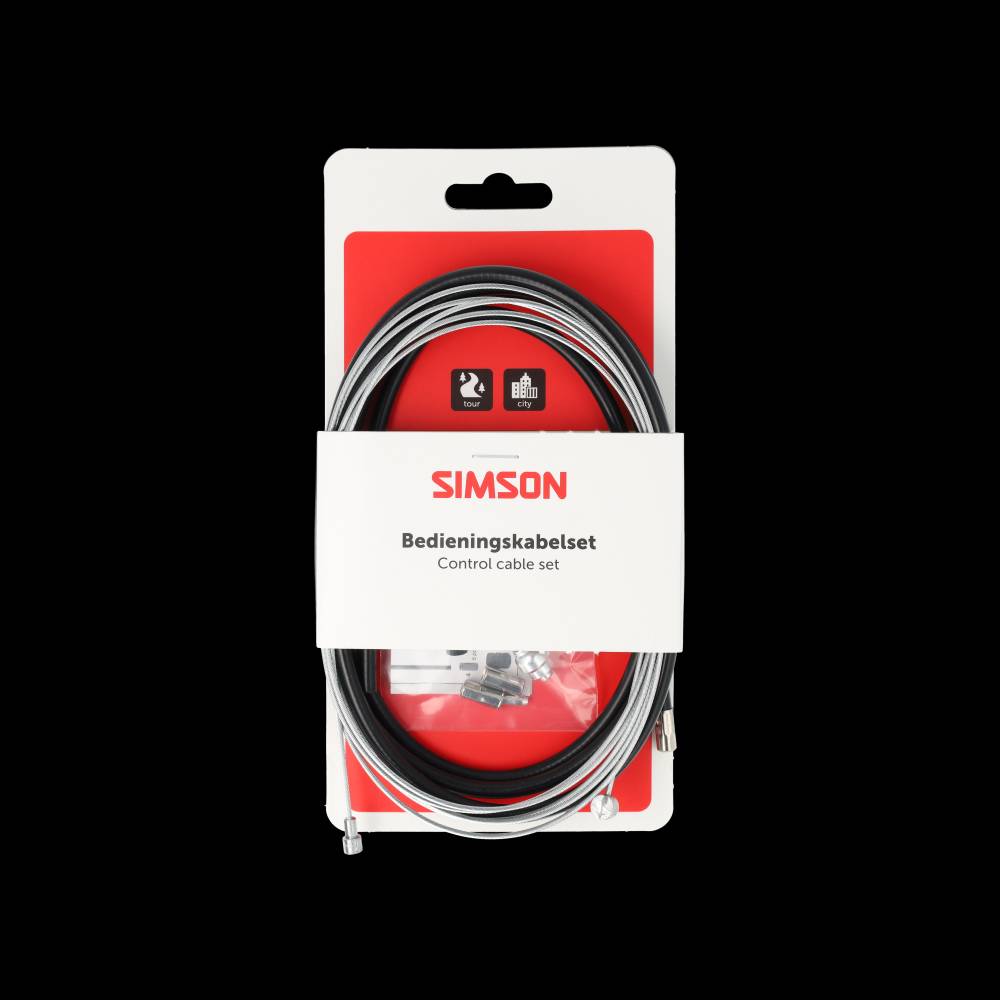 Simson - remkabelset compleet universeel zwart