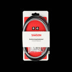 Simson - Trommelremkabelset compleet universeel rvs - zwart