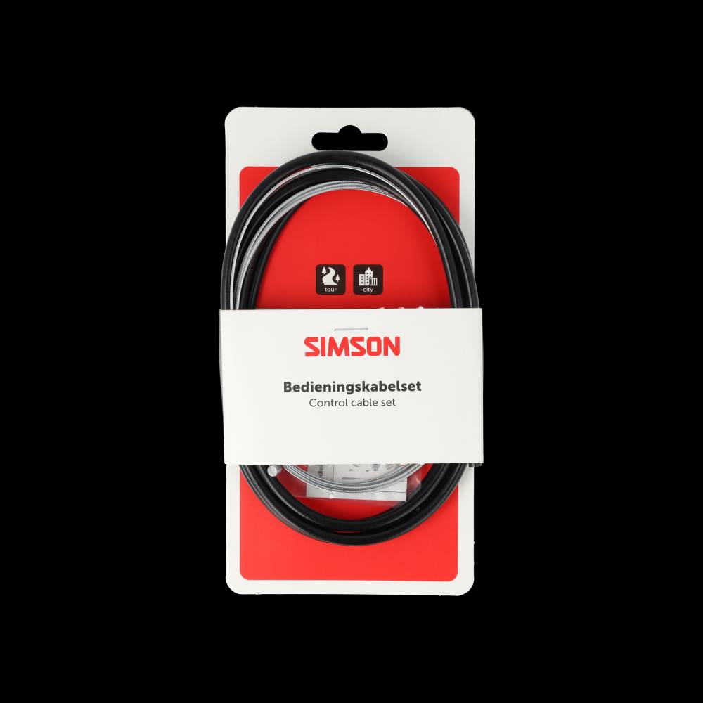 Simson - Versnellingskabelset compleet sa - zwart