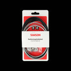 Simson - remkabelset compleet rvs shim. nexus rollerbr. zwart