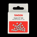 Simson - kogels 1/4" (24st)