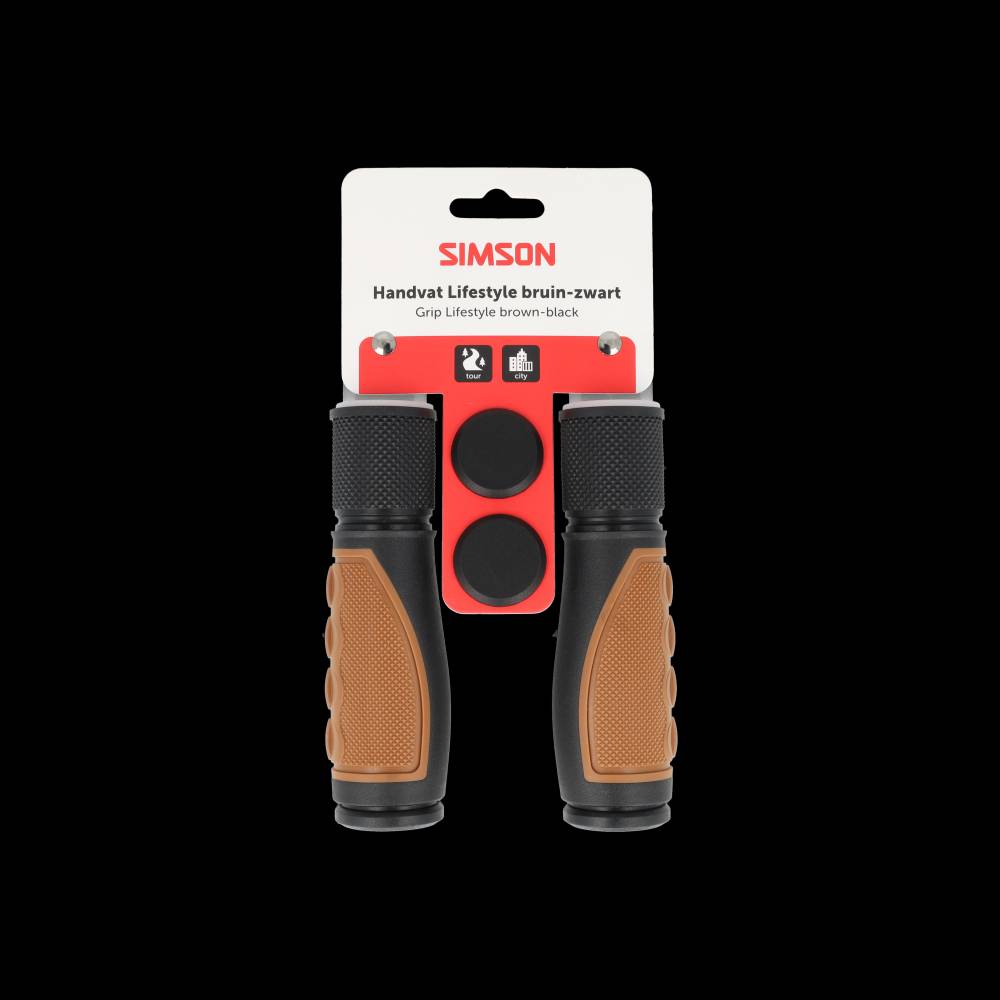 Simson - handvatset lifestyle middenbruin/zwart