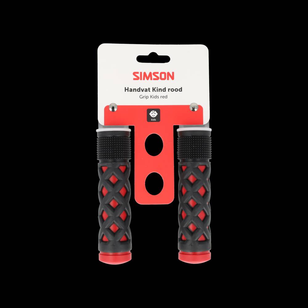 Simson - handvatten kinder rood-zwart