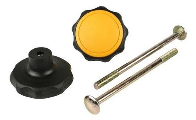 Spinder - Spinder draaiknop met bout zwart/oranje (2)