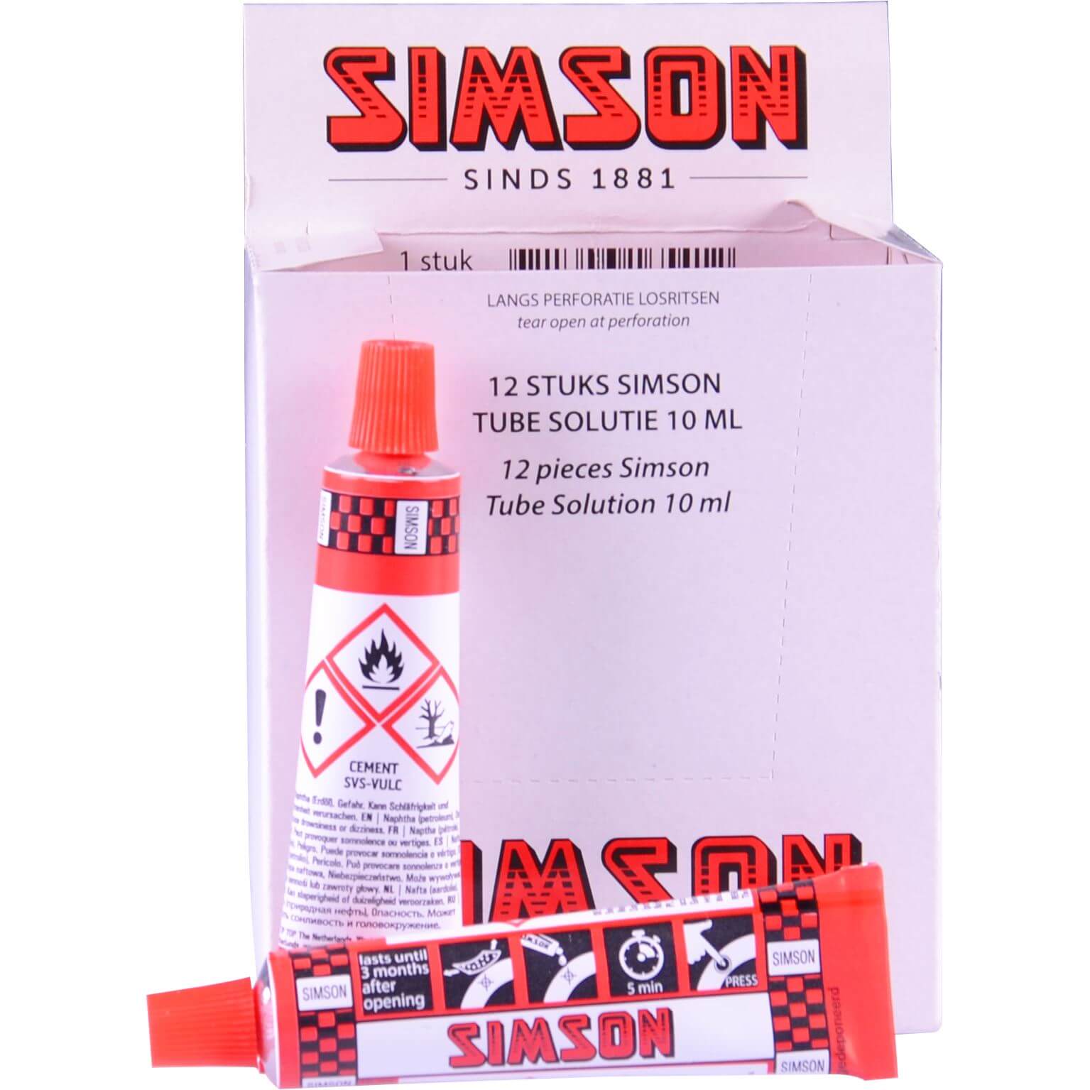 Solutie Simson klein per 12 stuks
