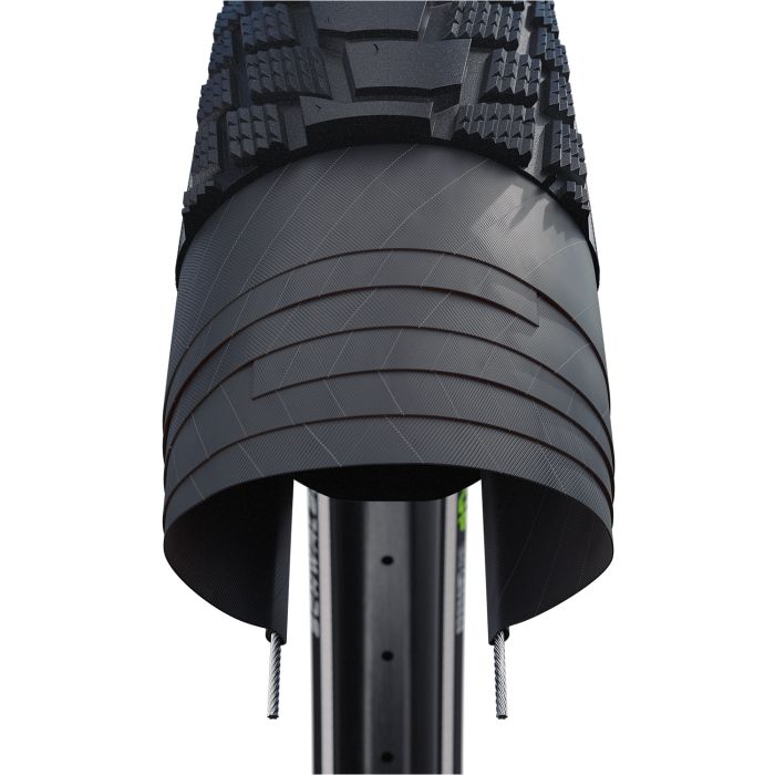 SCHWALBE - SCHWALBE Motion pick-up - wired - addix - super defense - 20x2.15 - black + reflex