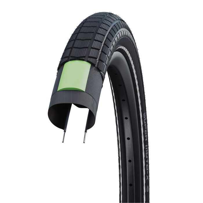 SCHWALBE - SCHWALBE Motion super moto-x - wired - addix green - dd - greenguard - 26x2.40 - black + reflex