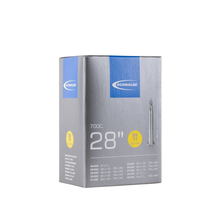 SCHWALBE - SCHWALBE Tube (sv17) - tour / gravel - 28'' (28/47-622/635) - presta 60mm