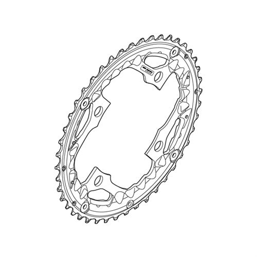 Shimano blad 44t 10v fc-t521 zwart y1nl98030