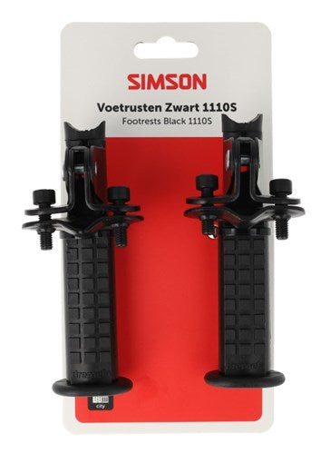 Simson - voetrusten zwart 1110s