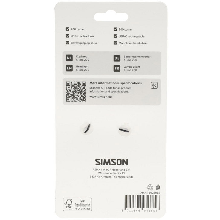 Simson - koplamp aurora x-line 200