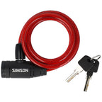 Simson - spiraalkabelslot kinder 8mm x 90cm