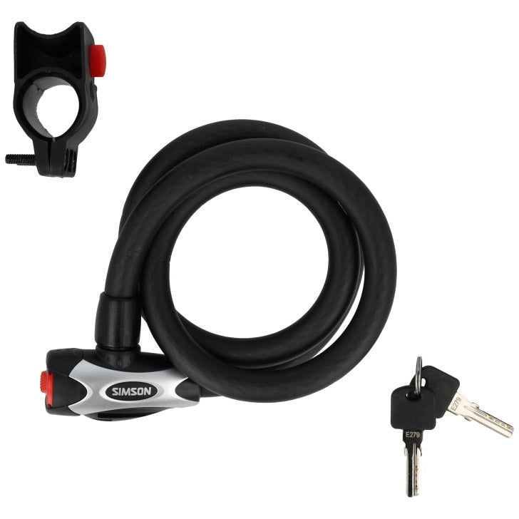 Simson - spiraalkabelslot excellent size l 15mm x 100cm