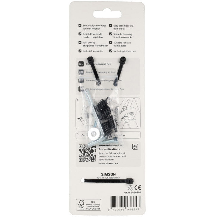 Simson - ringslot montageset flex