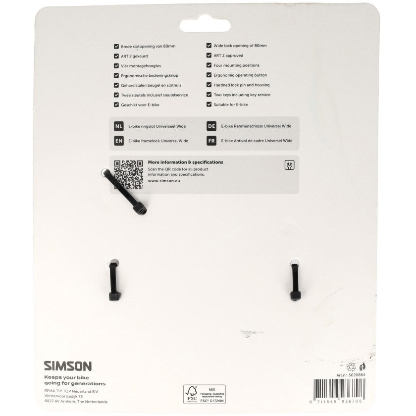 Simson ringslot wide 80mm art**