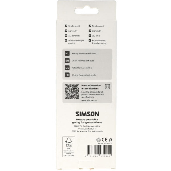 Simson - ketting normaal anti-roest